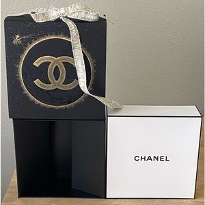 Chanel Box with Holiday Sleeve & Bow